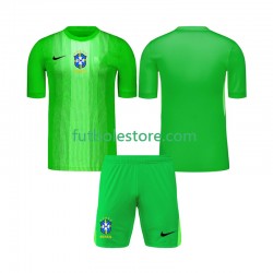 Primera Equipación del Brasil Portero 2026 Manga Corta para Niño (Camiseta y pantalón)