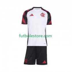 Segunda Equipación del CR Flamengo 2025-2026 Manga Corta para Niño (Camiseta y pantalón)