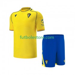 Primera Equipación del Cádiz CF 2025-2026 Manga Corta para Niño (Camiseta y pantalón)