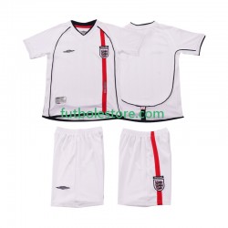 Primera Equipación del Inglaterra Retro 2002 Manga Corta para Niño (Camiseta y pantalón)