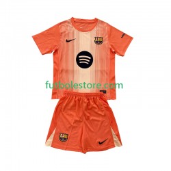 Cuarta Equipación del FC Barcelona Portero 2025-2026 Manga Corta para Niño (Camiseta y pantalón)