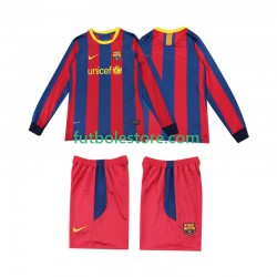 Primera Equipación del FC Barcelona Retro 2010 2011 ML para Niño (Camiseta y pantalón)