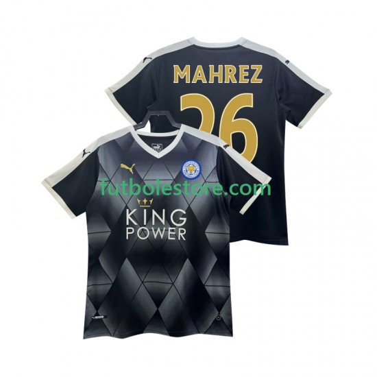 Segunda Equipación del Leicester City MAHREZ 26 Retro 2014 2015 Manga Corta para Hombre Segunda Equipación del Leicester City MAHREZ 26 Retro 2014 2015 Manga Corta para Hombre