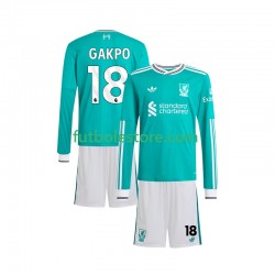 Tercera Equipación del Liverpool Gakpo 18 2025-2026 ML para Niño (Camiseta y pantalón)