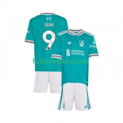 Tercera Equipación del Liverpool ISAK 9 2025-2026 Manga Corta para Niño (Camiseta y pantalón)