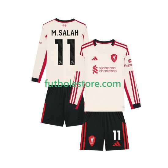 Segunda Equipación del Liverpool Mohamed Salah 11 2025-2026 ML para Niño (Camiseta y pantalón) Segunda Equipación del Liverpool Mohamed Salah 11 2025-2026 ML para Niño (Camiseta y pantalón)