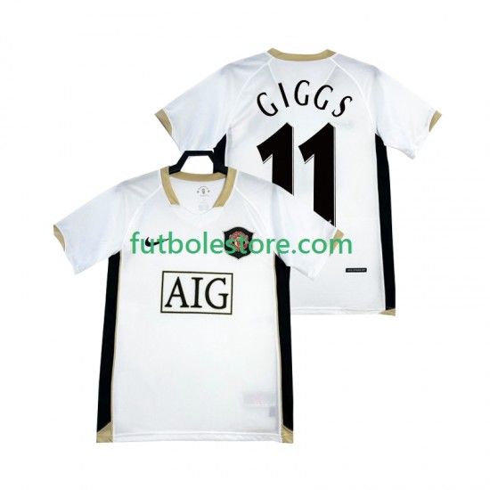 Segunda Equipación del Manchester United GIGGS 11 Retro 2006-2007 Manga Corta para Hombre