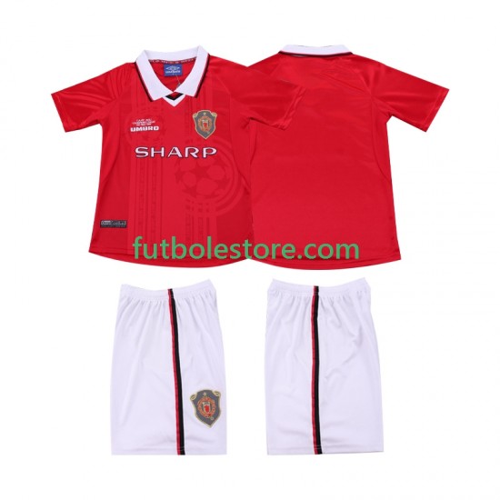 Primera Equipación del Manchester United Retro 1999 2000 Manga Corta para Niño (Camiseta y pantalón) Primera Equipación del Manchester United Retro 1999 2000 Manga Corta para Niño (Camiseta y pantalón)