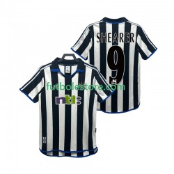 Primera Equipación del Newcastle United SHEARER 9 Retro 2000 2001 Manga Corta para Hombre