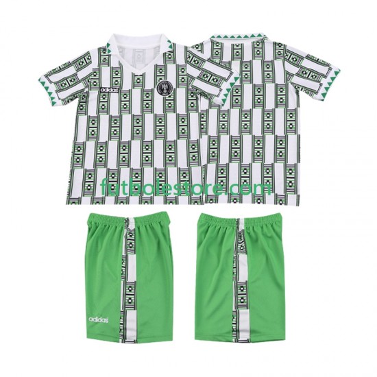 Segunda Equipación del Nigeria Retro 1994 Manga Corta para Niño (Camiseta y pantalón) Segunda Equipación del Nigeria Retro 1994 Manga Corta para Niño (Camiseta y pantalón)
