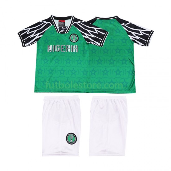 Primera Equipación del Nigeria Retro 1995 Manga Corta para Niño (Camiseta y pantalón) Primera Equipación del Nigeria Retro 1995 Manga Corta para Niño (Camiseta y pantalón)