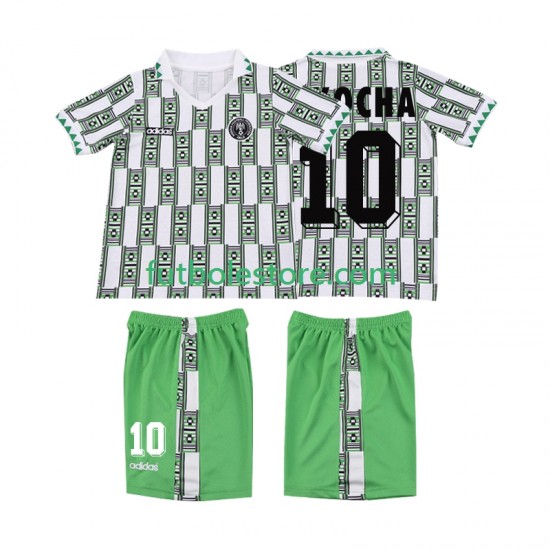 Segunda Equipación del Nigeria OKOCHA 10 Retro 1994 Manga Corta para Niño (Camiseta y pantalón) Segunda Equipación del Nigeria OKOCHA 10 Retro 1994 Manga Corta para Niño (Camiseta y pantalón)
