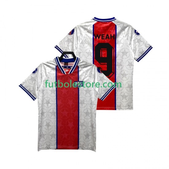 Segunda Equipación del Paris Saint-Germain WEAH 9 Retro 1994 1995 Manga Corta para Hombre Segunda Equipación del Paris Saint-Germain WEAH 9 Retro 1994 1995 Manga Corta para Hombre