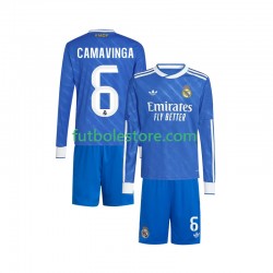 Tercera Equipación del Real Madrid Camavinga 6 2025-2026 ML para Niño (Camiseta y pantalón)