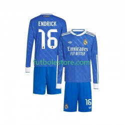 Tercera Equipación del Real Madrid Endrick 16 2025-2026 ML para Niño (Camiseta y pantalón)