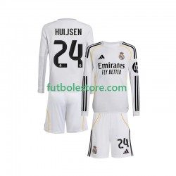 Primera Equipación del Real Madrid Huijsen 24 2025-2026 ML para Niño (Camiseta y pantalón)