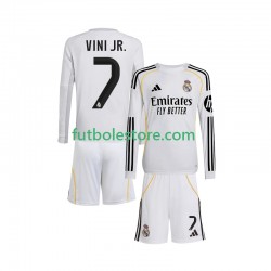 Primera Equipación del Real Madrid Vinicius Junior 7 2025-2026 ML para Niño (Camiseta y pantalón)
