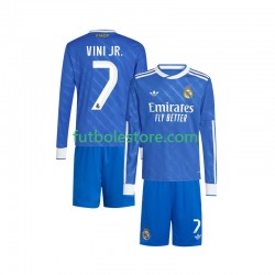 Tercera Equipación del Real Madrid Vinicius Junior 7 2025-2026 ML para Niño (Camiseta y pantalón)