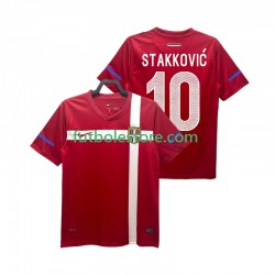 Primera Equipación del Serbia STAKKOVIC 10 Retro 2010 Manga Corta para Hombre