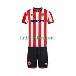 Primera Equipación del Sheffield United 2025-2026 Manga Corta para Niño (Camiseta y pantalón)