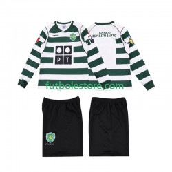 Primera Equipación del Sporting CP Retro 2001 2003 ML para Niño (Camiseta y pantalón)