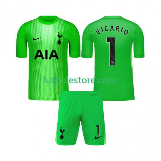 Primera Equipación del Tottenham Hotspur Portero Guglielmo Vicario 1 2025-2026 Manga Corta para Niño (Camiseta y pantalón) Primera Equipación del Tottenham Hotspur Portero Guglielmo Vicario 1 2025-2026 Manga Corta para Niño (Camiseta y pantalón)