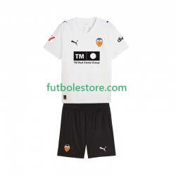 Primera Equipación del Valencia CF 2025-2026 Manga Corta para Niño (Camiseta y pantalón)