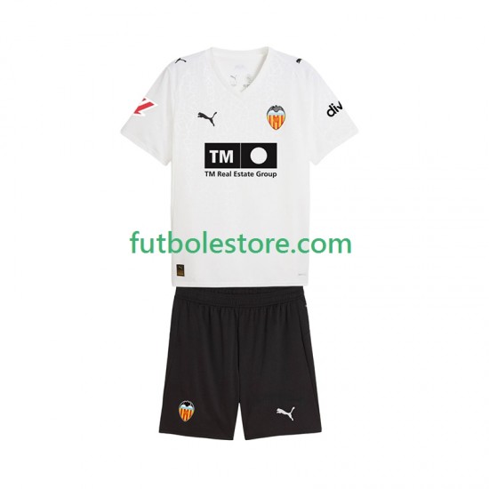 Primera Equipación del Valencia CF 2025-2026 Manga Corta para Niño (Camiseta y pantalón) Primera Equipación del Valencia CF 2025-2026 Manga Corta para Niño (Camiseta y pantalón)