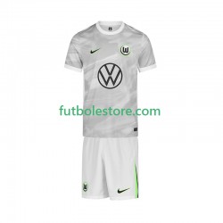 Segunda Equipación del VfL Wolfsburg 2025-2026 Manga Corta para Niño (Camiseta y pantalón)
