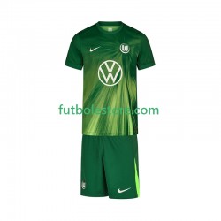 Primera Equipación del VfL Wolfsburg 2025-2026 Manga Corta para Niño (Camiseta y pantalón)