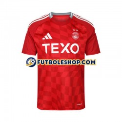 Primera Equipación del Aberdeen 2024-2025 Rojo Manga Corta para Hombre