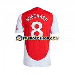 Primera Equipación del Arsenal Martin Odegaard 8 2024-2025 Rojo Manga Corta para Hombre