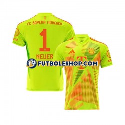 Primera Equipación del Bayern de Múnich Portero Manuel Neuer 1 2024-2025 Manga Corta para Hombre