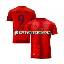 Primera Equipación del Bayern de Múnich Harry Kane 9 2024-2025 Rojo Manga Corta para Hombre