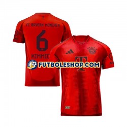 Primera Equipación del Bayern de Múnich Joshua Kimmich 10 2024-2025 Rojo Manga Corta para Hombre