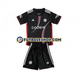 Tercera Equipación del CA River Plate 2024-2025 Negro Manga Corta para Niño (Camiseta y pantalón)