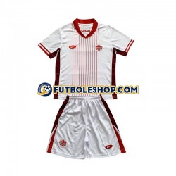 Segunda Equipación del Canadá 2024 Manga Corta para Niño (Camiseta y pantalón)