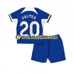 Primera Equipación del Chelsea Cole Palmer 20 2023-2024 Azul Manga Corta para Niño (Camiseta y pantalón)