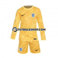 Segunda Equipación del Inglaterra Portero Euro 2024 Amarillo ML para Niño (Camiseta y pantalón)