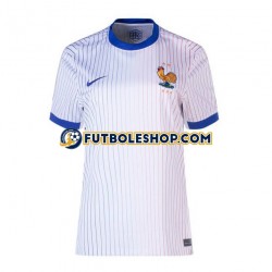 Segunda Equipación del Francia Euro 2024 Manga Corta para Mujer