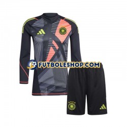 Primera Equipación del Alemania Portero Euro 2024 Negro ML para Niño (Camiseta y pantalón)