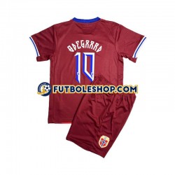 Primera Equipación del Noruega Martin Odegaard 8 2024 Manga Corta para Niño (Camiseta y pantalón)
