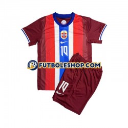 Primera Equipación del Noruega Martin Odegaard 8 2024 Manga Corta para Niño (Camiseta y pantalón)