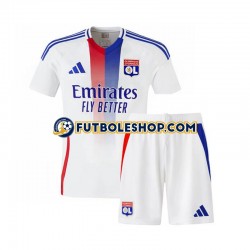 Primera Equipación del Olympique de Lyon 2024-2025 Manga Corta para Niño (Camiseta y pantalón)