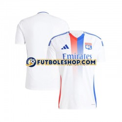 Primera Equipación del Olympique de Lyon 2024-2025 Blanco Manga Corta para Hombre
