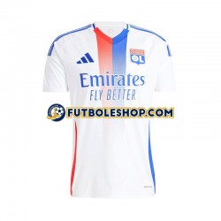 Primera Equipación del Olympique de Lyon 2024-2025 Blanco Manga Corta para Hombre