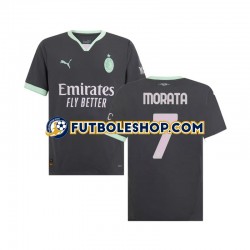 Tercera Equipación del AC Milan Morata 7 2024-2025 Manga Corta para Hombre