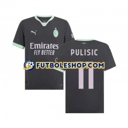 Tercera Equipación del AC Milan Pulisic 11 2024-2025 Manga Corta para Hombre