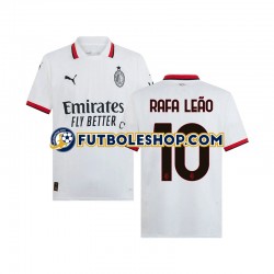 Segunda Equipación del AC Milan RAFA LEAO 10 2024-2025 Manga Corta para Hombre