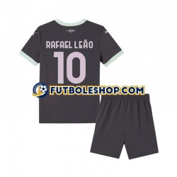 Tercera Equipación del AC Milan Rafael Leao 10 2024-2025 Manga Corta para Niño (Camiseta y pantalón)